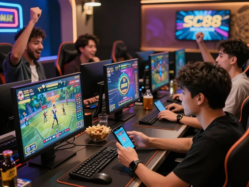 Exciting gaming atmosphere with players engaging at SC88, showcasing top betting activities for 2026.