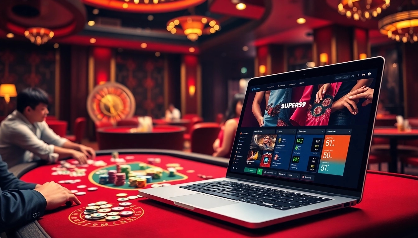 Experience the thrill of Super59 daftar with vibrant poker tables and immersive online gambling.
