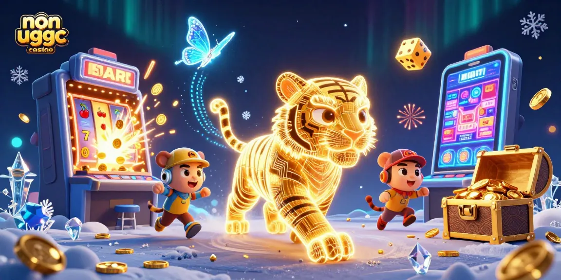Experience the thrill at a non ukgc casino with vibrant characters and dynamic gaming elements.