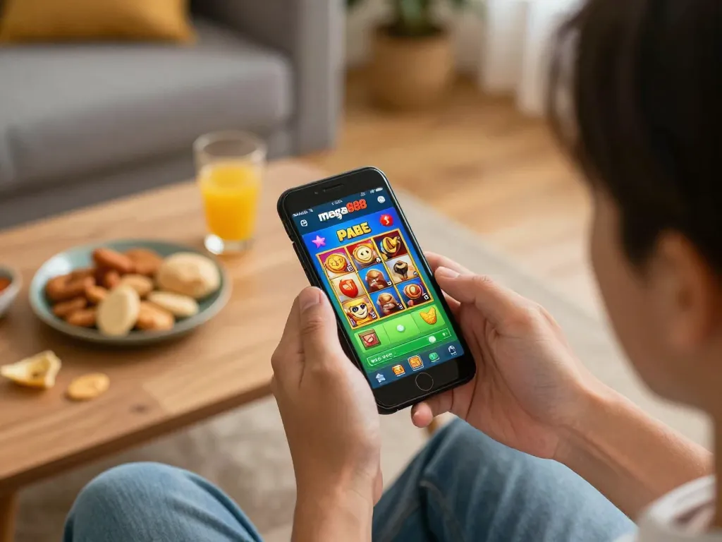 Play and enjoy the mega888 apk on your smartphone while relaxing at home with friends.