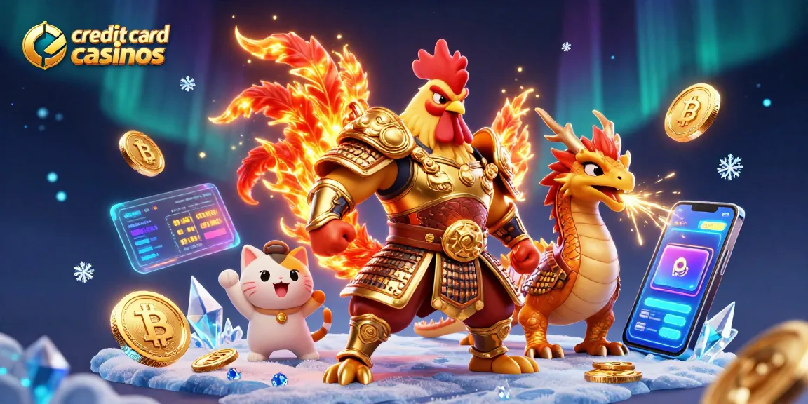 Experience thrilling action at credit card casinos with vibrant characters and dynamic game elements.
