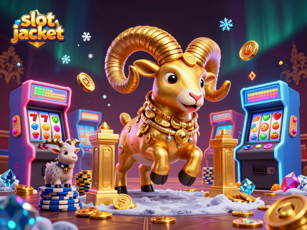 Experience thrilling slot jackpot excitement with this vibrant, detailed casino-themed illustration