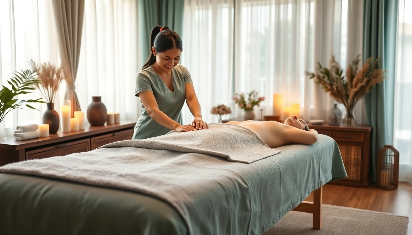 Relaxing 수원출장마사지 experience with a professional therapist in a tranquil home setting.