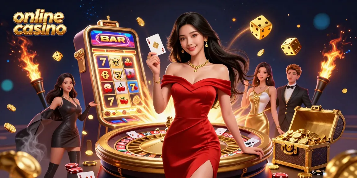 Engage in thrilling gameplay at an online casino featuring dynamic slot machines and roulette