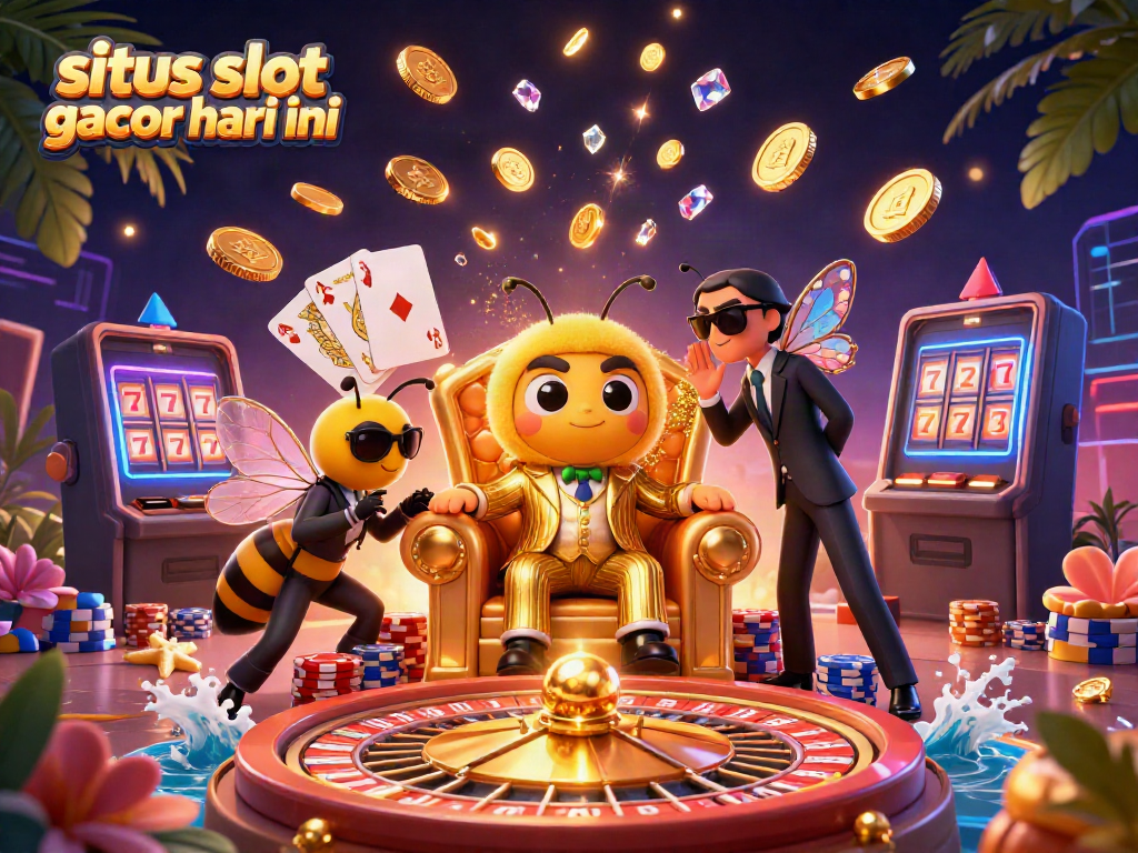 Slot gacor hari ini dengan karakter menarik dan elemen kasino yang memukau