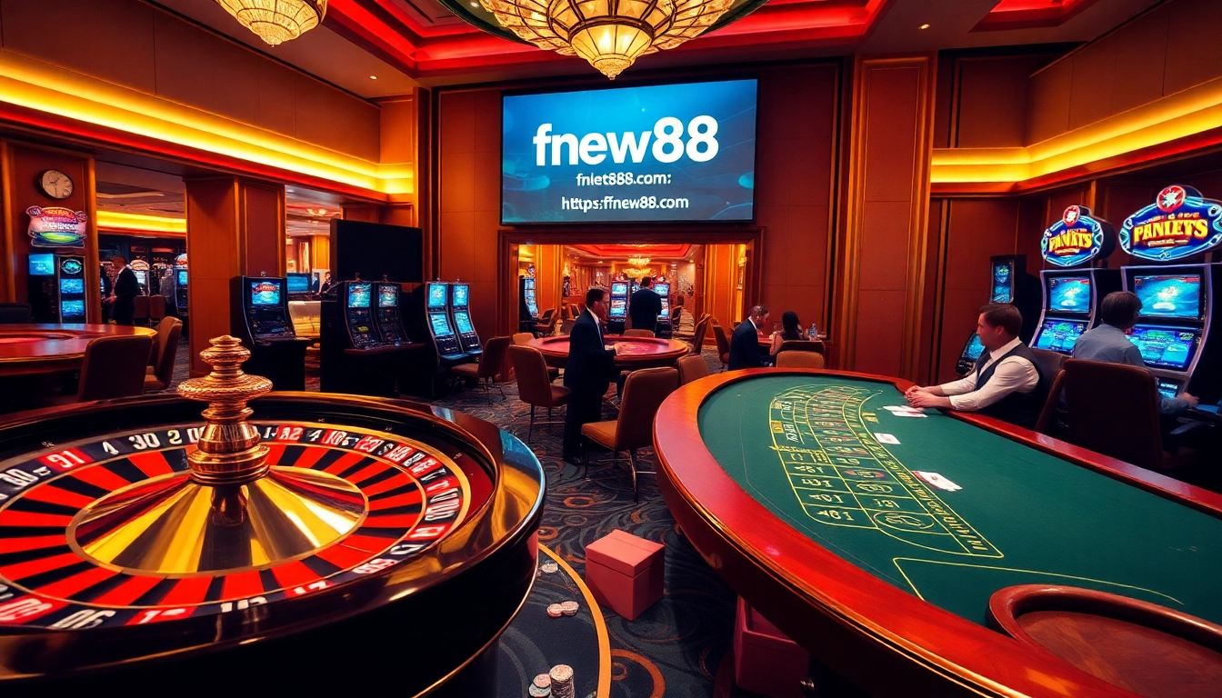 Experience thrilling gameplay at https://fnew88.com/ with exciting casino games and vibrant roulette.