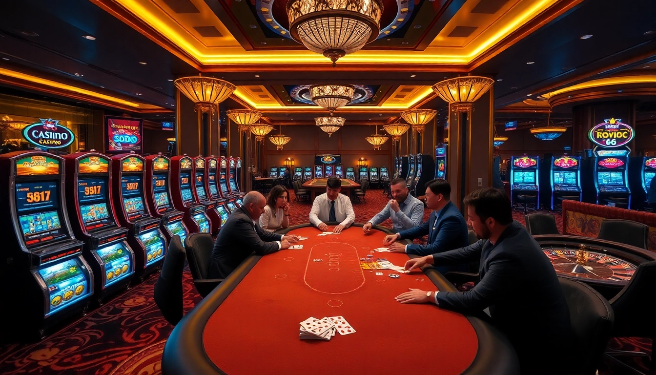 SODO CASINO 66 offers a thrilling gambling experience with vibrant poker tables and luxurious slot machines.