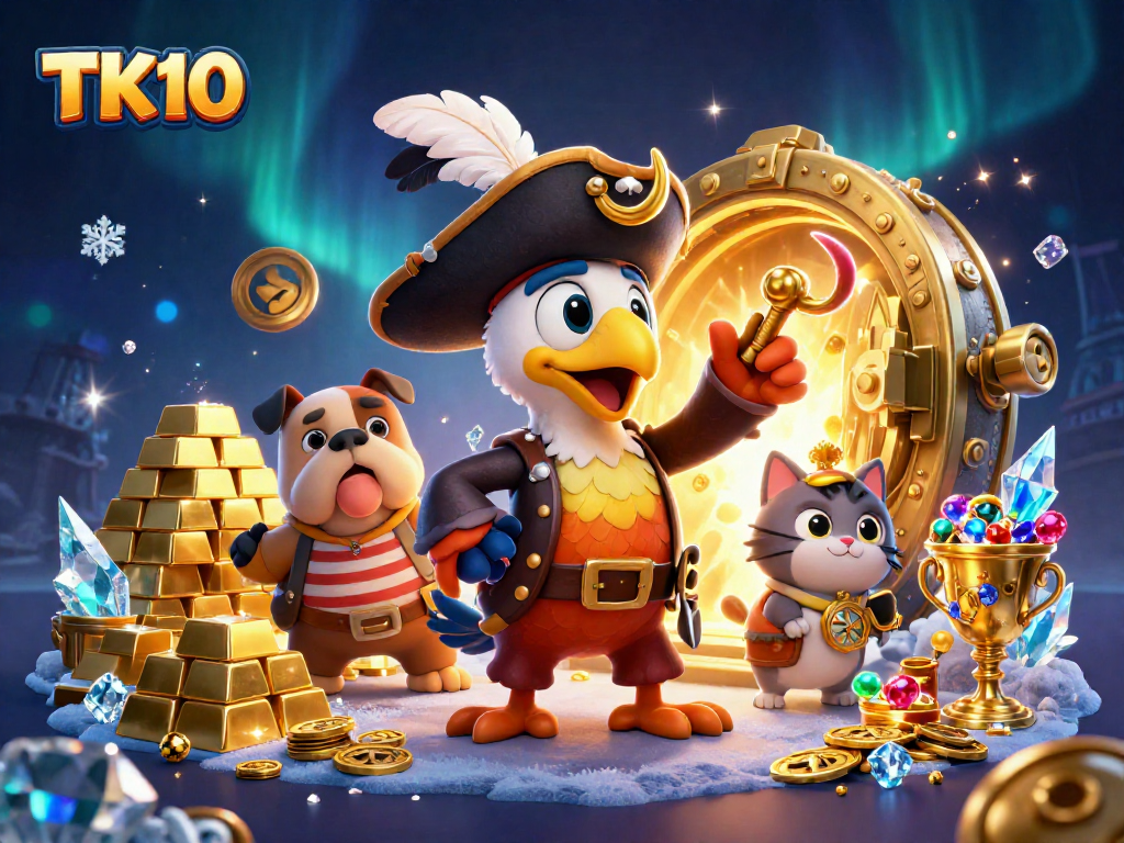 Experience thrilling gaming excitement on TK10 with captivating characters and rich treasure.