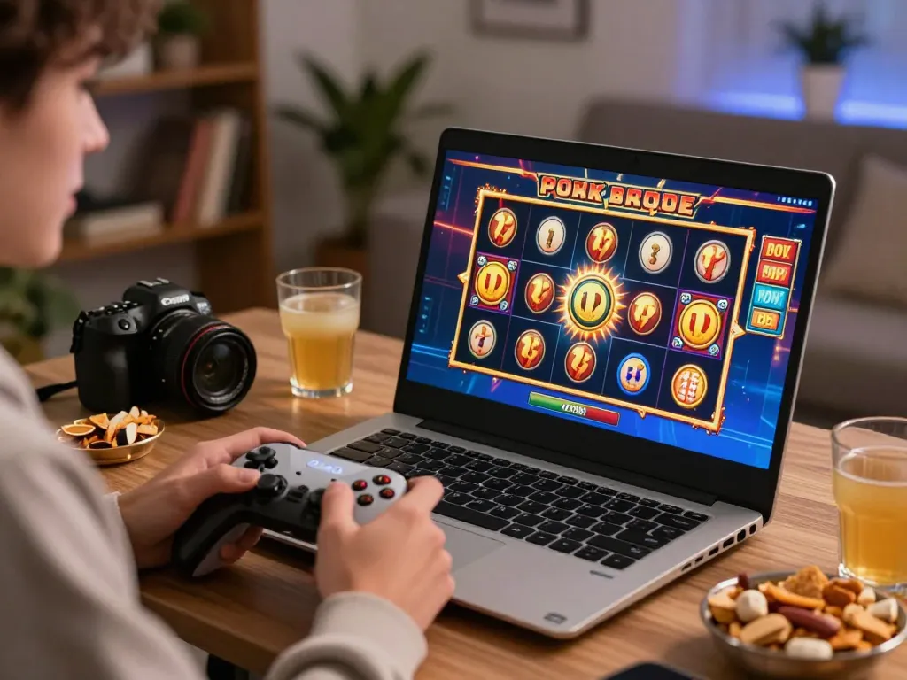 Engaging gameplay on kdslot platform with colorful animated reels showing potential wins.