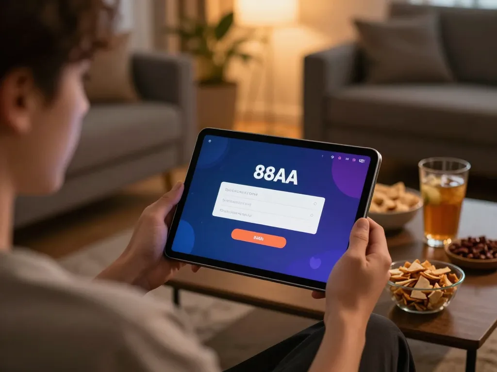 Access the 88aa đăng nhập page while enjoying a cozy online gaming session at home.