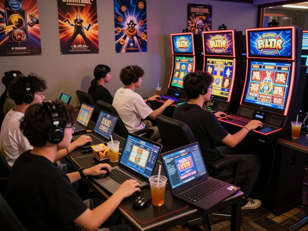 Pemain menikmati pengalaman slot laoban188 di lingkungan permainan online yang hidup dan menarik.