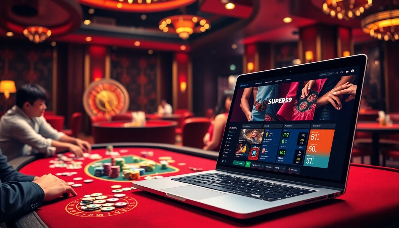 Experience the thrill of Super59 daftar with vibrant poker tables and immersive online gambling.