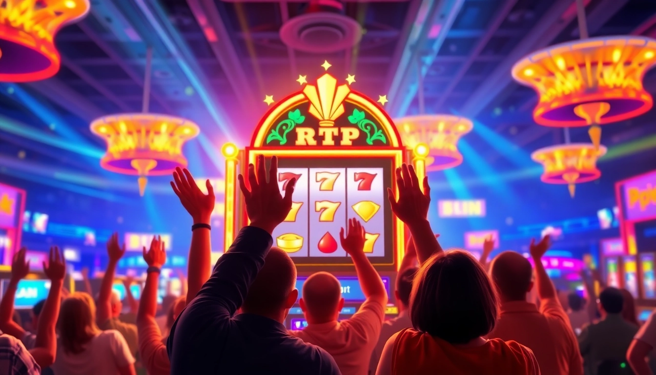 Experience excitement with rtp slot machine in a vibrant casino atmosphere.