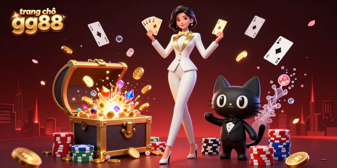 Experience thrilling gameplay at trang chủ gg88 with a glamorous dealer in a vibrant Casino setting.