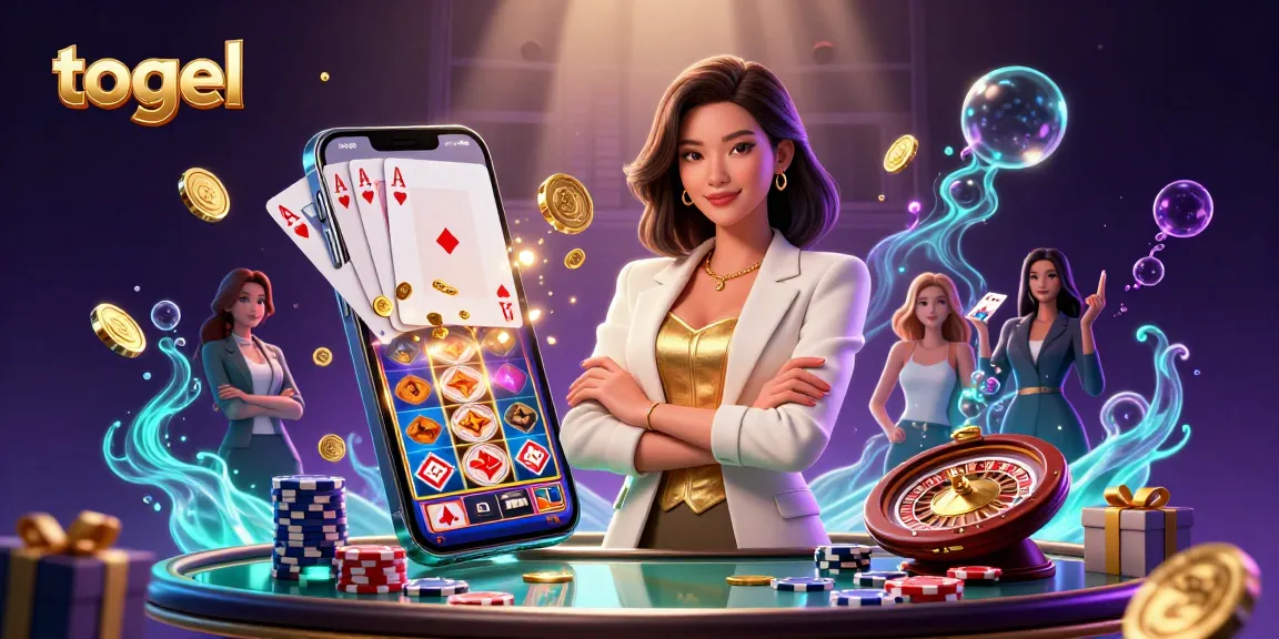 Experience thrilling togel action with a powerful Asian woman in a glamorous casino setting.