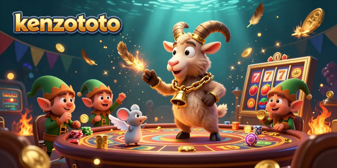 Kenzototo brings excitement as cartoon characters engage in a vibrant online lottery adventure.