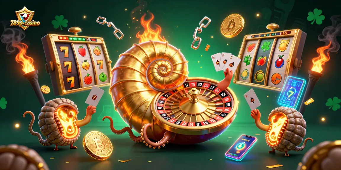 Experience thrilling games at 789p-casino with amazing slot reels and a giant roulette nautilus.