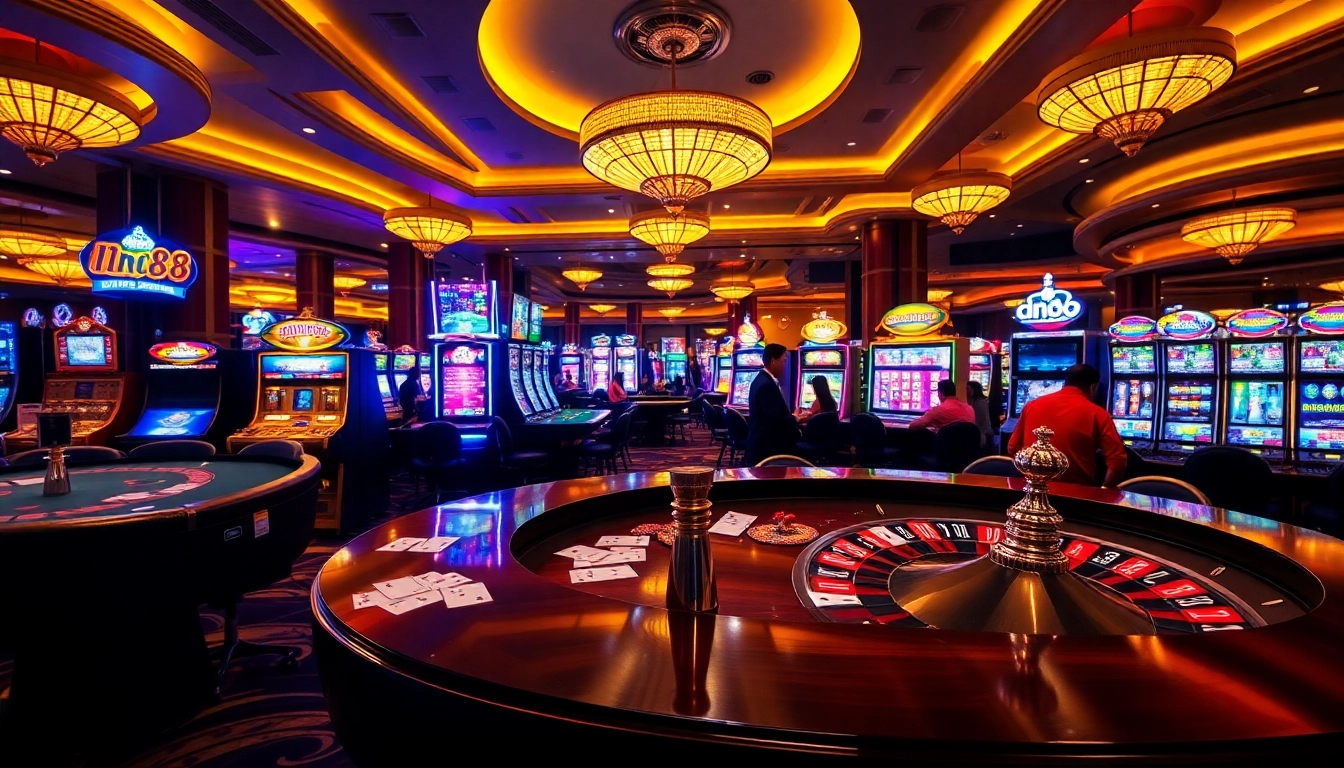Experience the thrill of gaming at dn88 casino with vibrant slot machines and exciting table games.