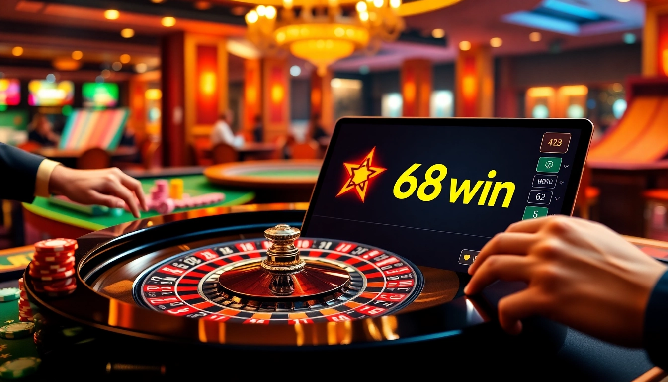 Experience the thrilling world of 68win with vibrant casino action and betting excitement.