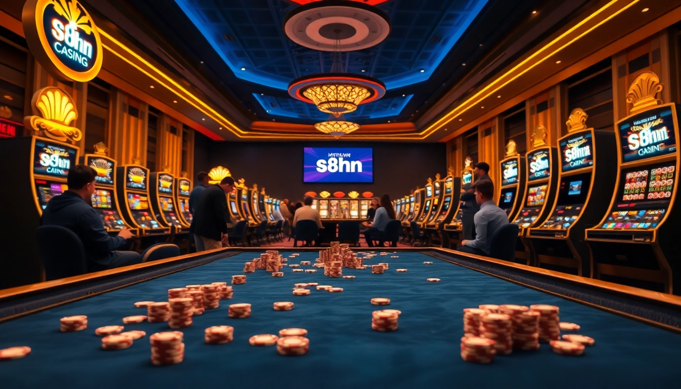 Experience high-stakes gaming at https://s8hn.com/ with luxury casino tables and eager players.
