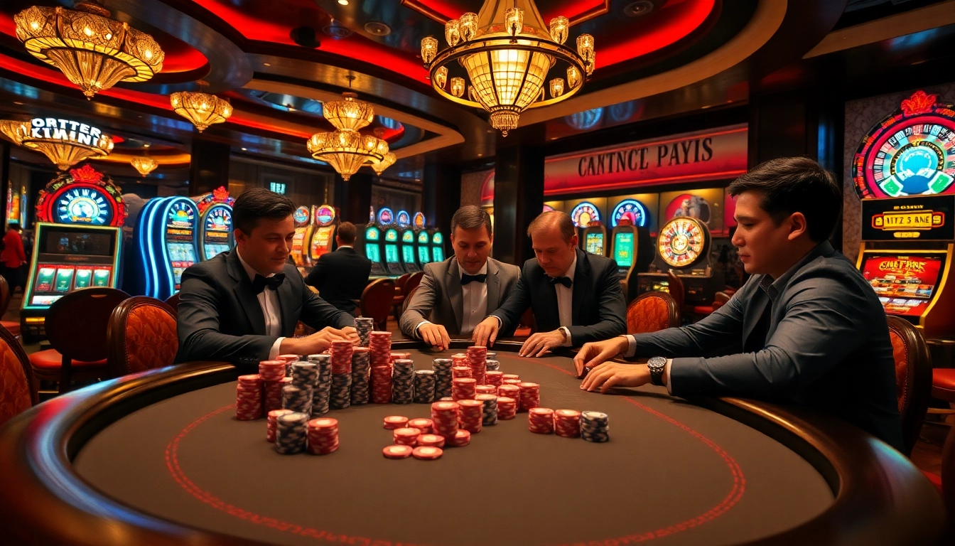 Engaging poker scene at http://bem88x.com/ featuring intense players and vibrant casino atmosphere.