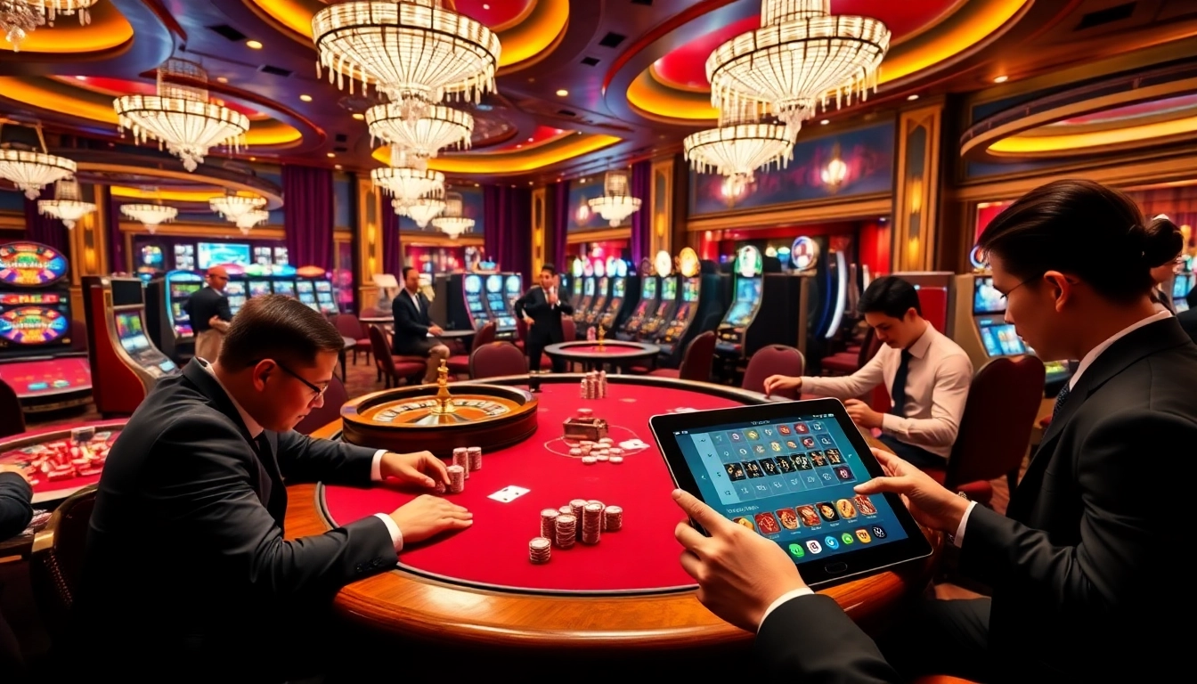 Experience thrilling gameplay at http://vt88.co/ with vibrant casino tables and excited players.
