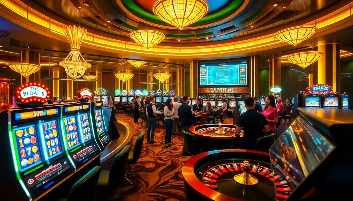 Engage with exciting gaming experiences on the TRANG CHỦ 999BET, featuring vibrant slot machines and casino elements.
