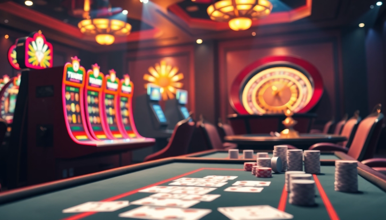 Experience dynamic gameplay with the 13win app featuring vibrant slot machines and casino tables.